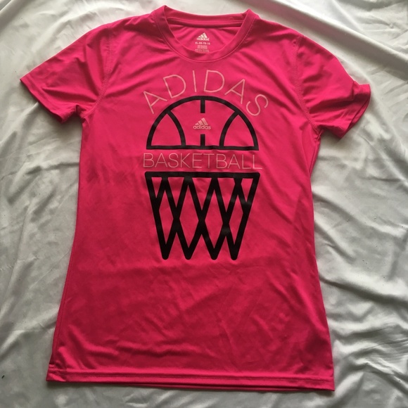 adidas hot pink shirt